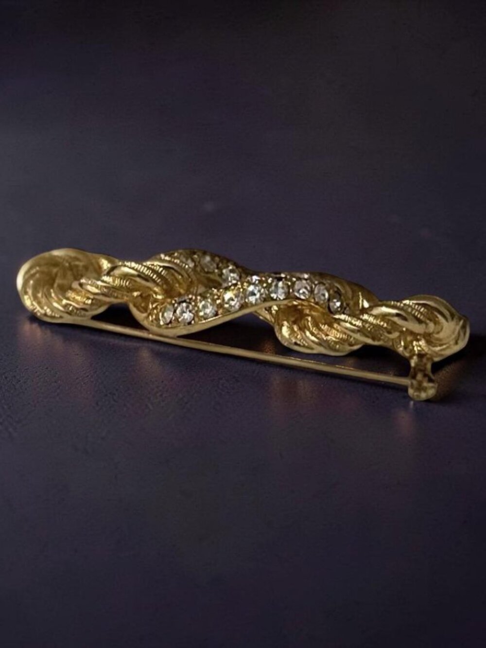 1980s Vintage Christian Dior Link Brooch - Picture 4 of 8